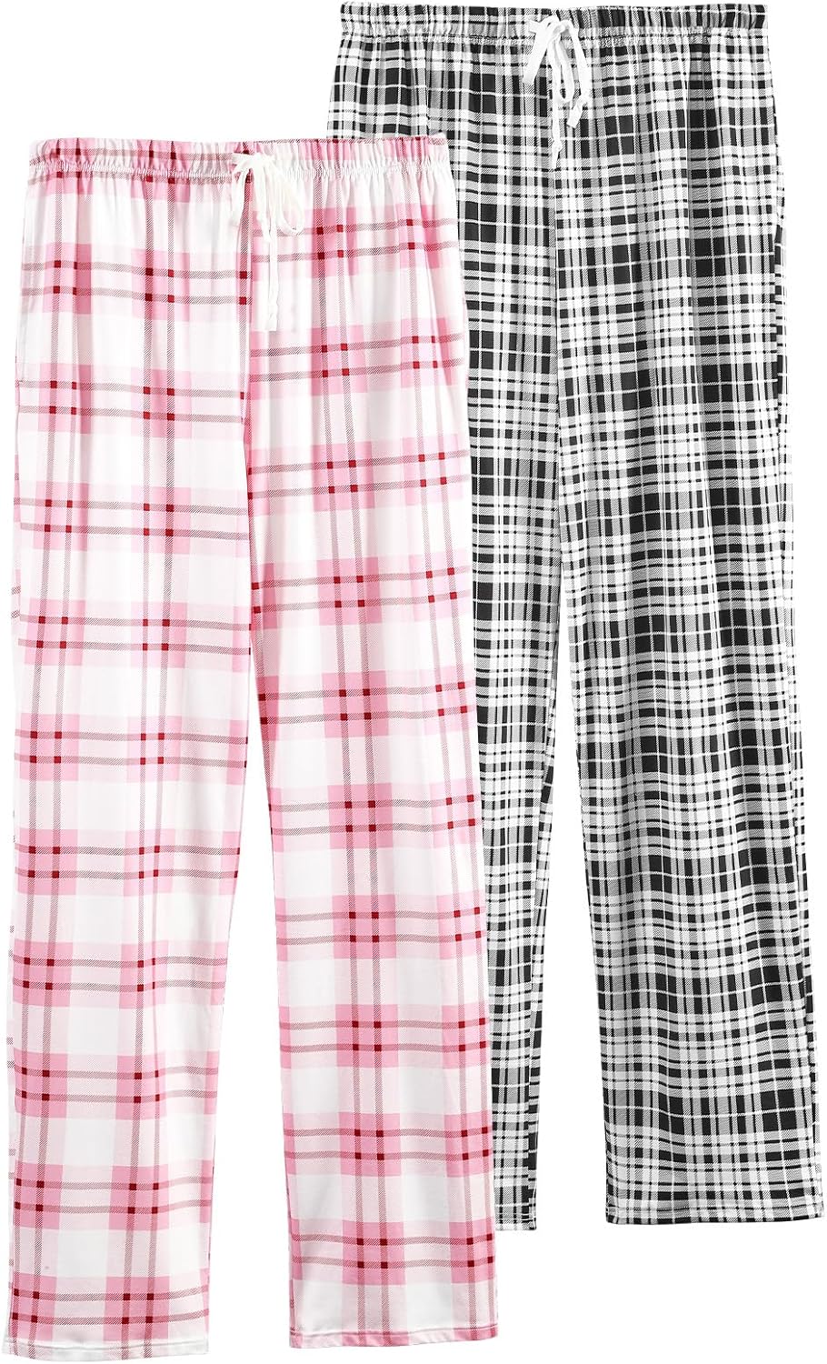 Orrpally Women Lounge Pants Plaid Pajama Pant Sleep Bottoms Pj Pant with Pockets 2-Pack