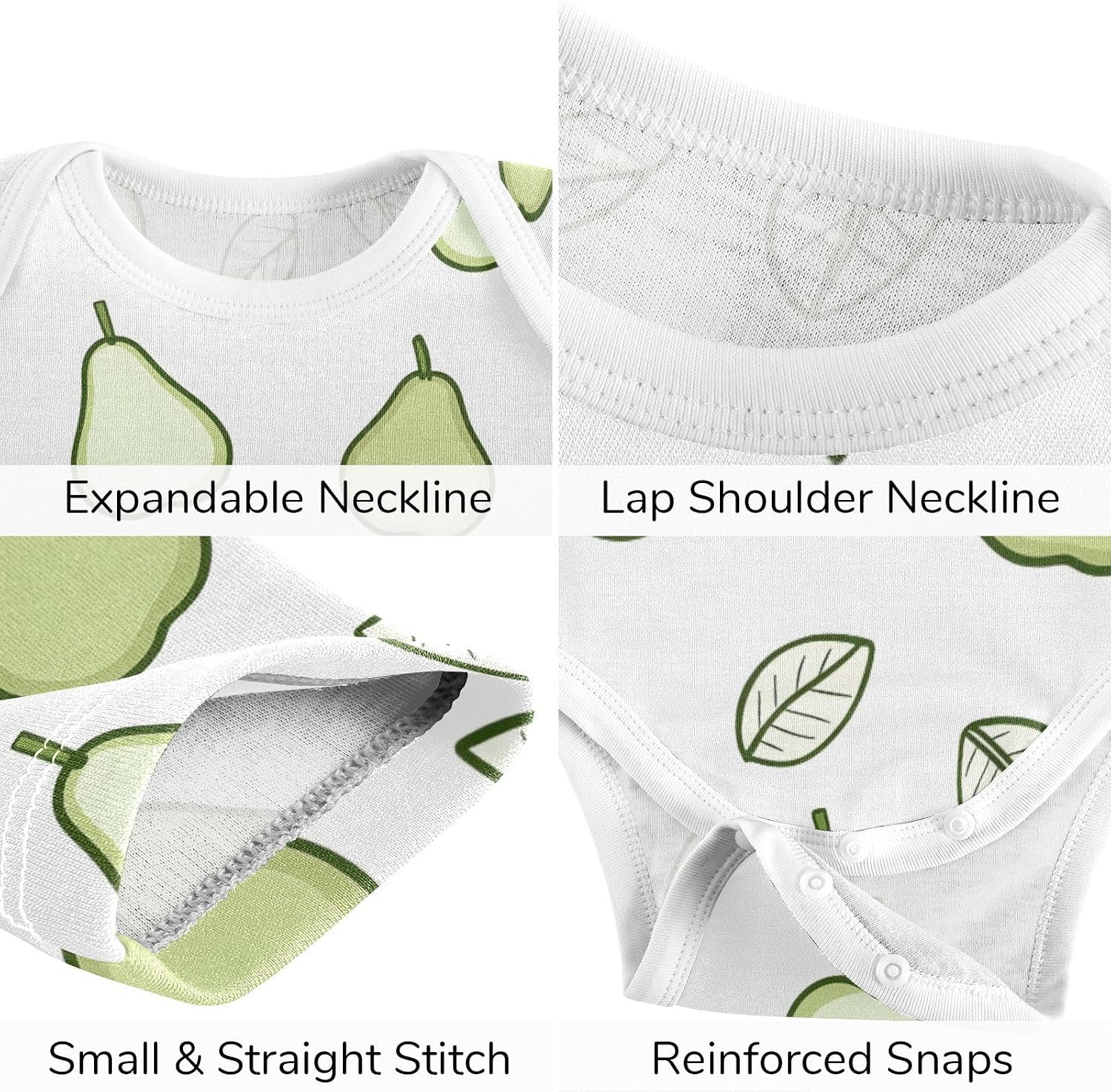 vvfelixl Baby Bodysuits Pants Sets Skii Snowboard People Long Sleeve Baby Clothes for Boys Girls 0-3M