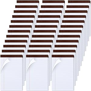 Ctosree 5x8 Legal Pads 36 Pcs Notebook Small Note Pads 65 GSM Paper College Ruled Legal Pad with