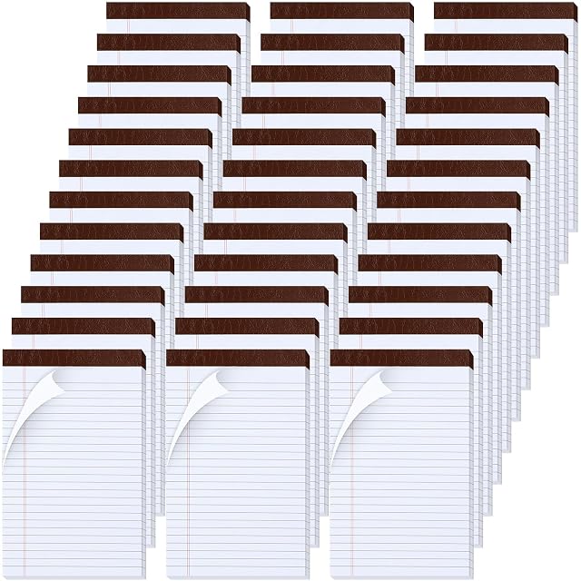 Ctosree 5x8 Legal Pads 36 Pcs Notebook Small Note Pads 65 GSM Paper College Ruled Legal Pad with
