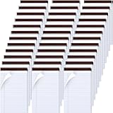 Ctosree 5x8 Legal Pads 36 Pcs Notebook Small Note Pads 65 GSM Paper College Ruled Legal Pad with Perforated Top 30 Sheets Per Writing Pad Mini Notepads Office Notepads Bulk for Office Supplies(Brown)
