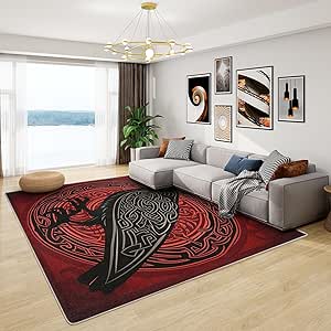 Amazon.com: Generic Crow Rug Large - 3x4 Rug - Crow Rug - Viking Raven ...