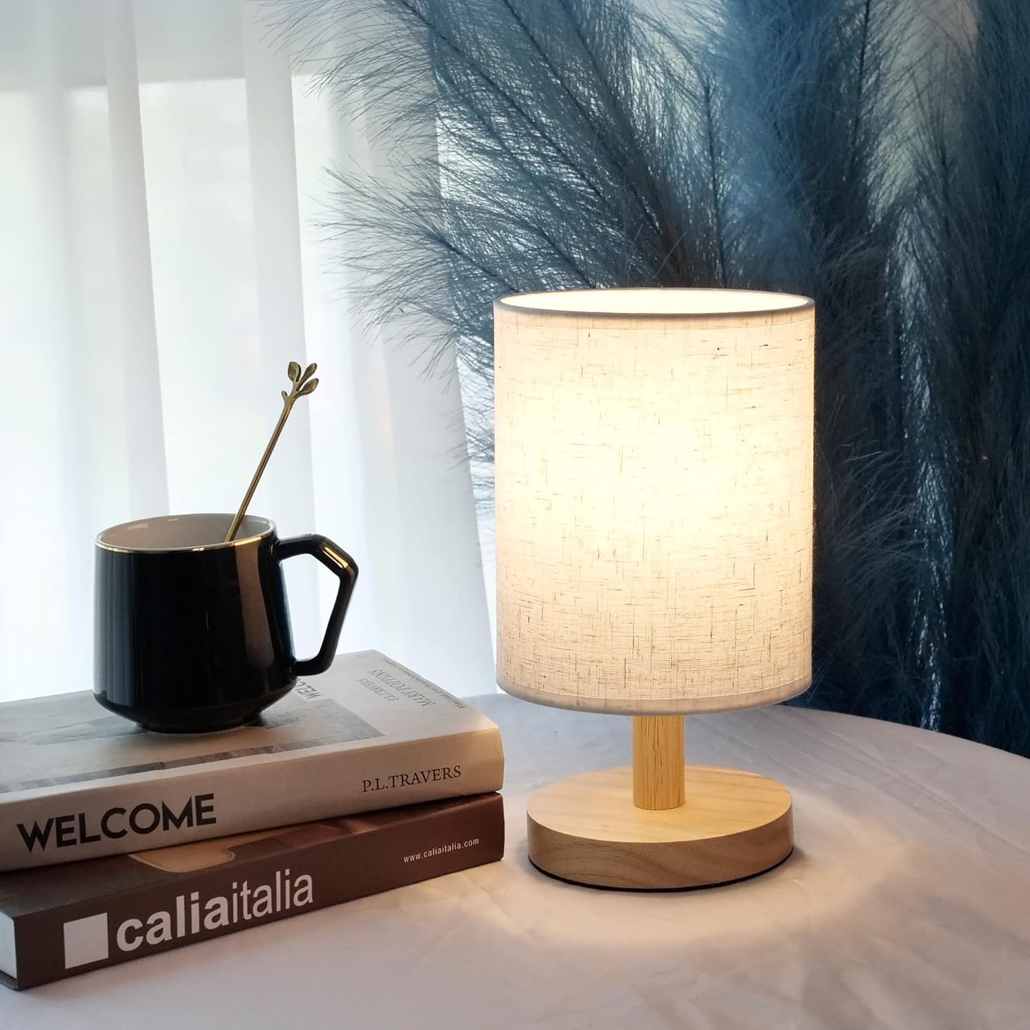 Small Table Lamp Mini Bedside Night Light Wooden Egypt Ubuy
