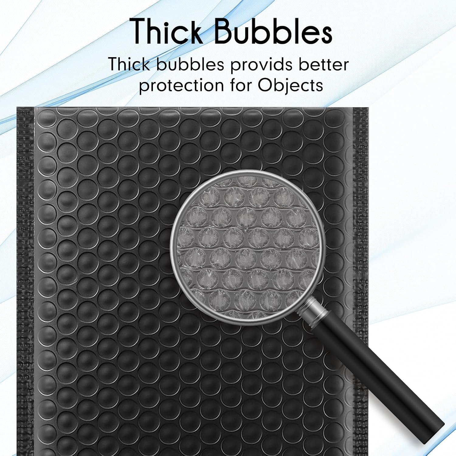 Sibba 100 Pack Black Shipping Bubble Bags Mailers 7.8×5.8 in Opaque Self Seal Adhesive Mailing Envelopes for Packaging, Strong Adhesion Small Business Waterproof Cushioned Padded Bubble Mailers