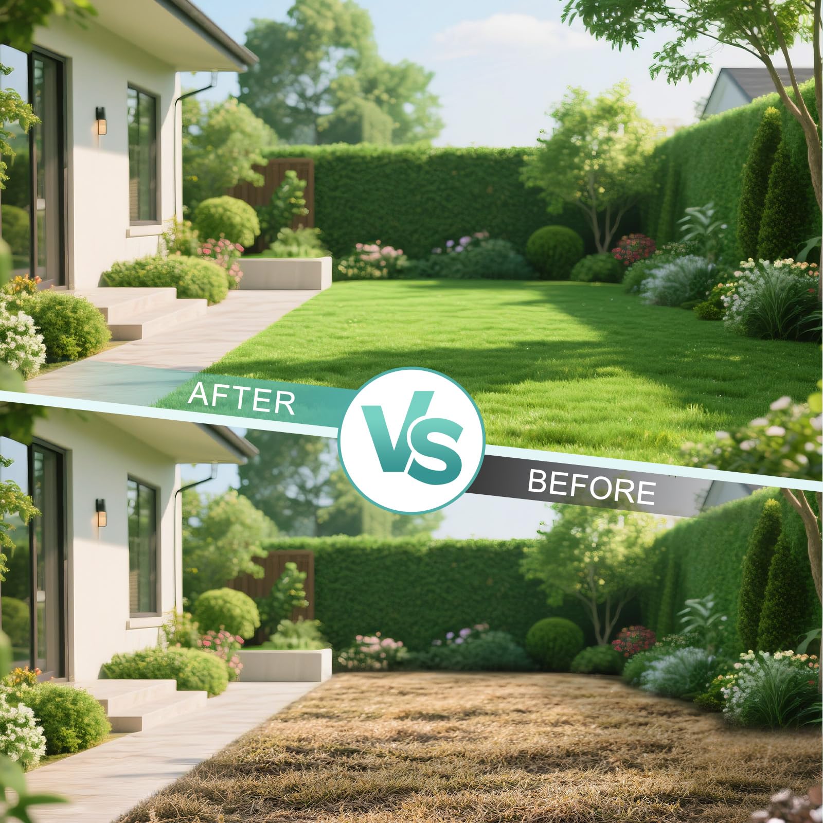 Scarificatore manuale per prato, 2 in 1, aeratore a denti cavi con 16 punte e 8 nuclei, scarificatore leggero da 98 cm e aeratore per la cura del giardino e del cortile