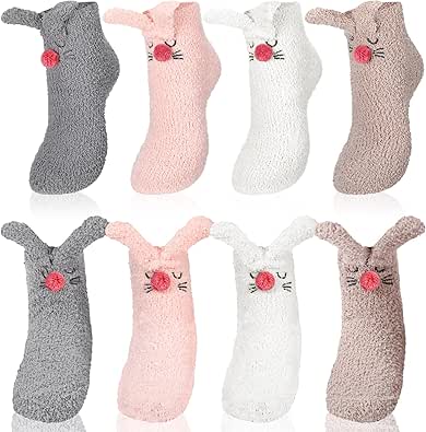 Foaincore Easter Bunny Slipper Socks
