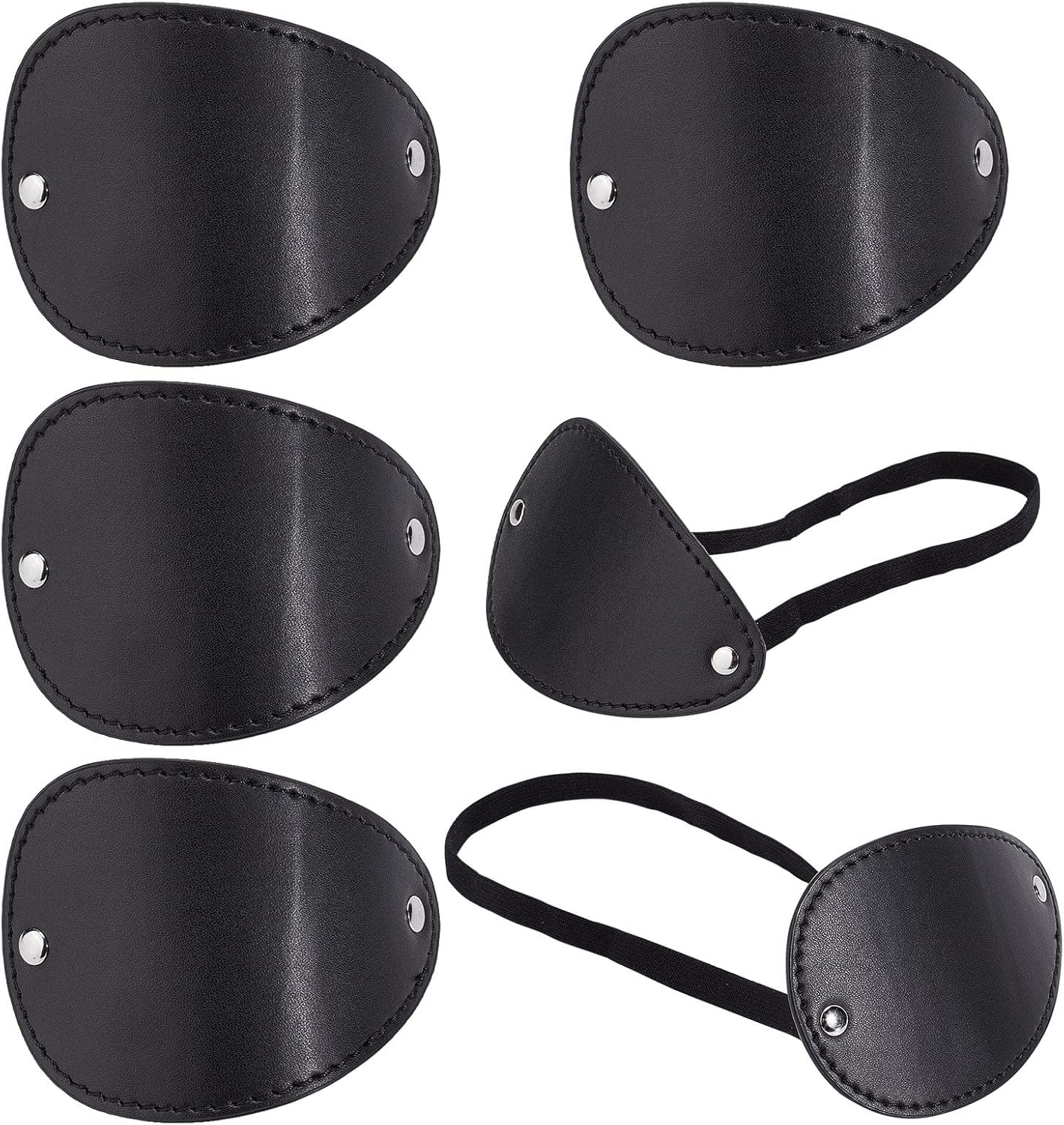 4Pcs Eye Patches Pirate Costume Accessories Imitation