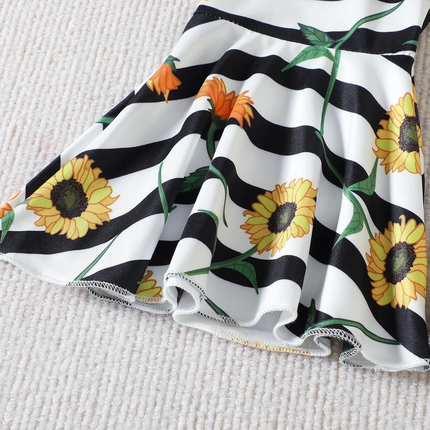 New Baby Bundle Toddler Girls Short Sleeve Mother's Day T Shirt Pullover Tops Sunflower Baby (White, 12-18 Months)