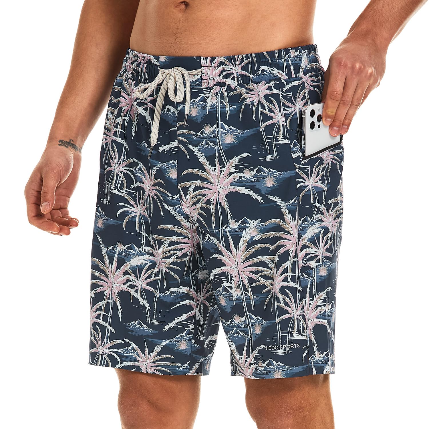 Hodosports Mens Swim Trunks No Mesh Liner Mens Board Shorts