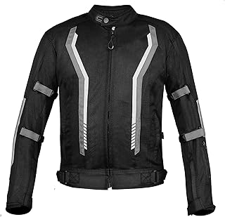 BIKING BROTHERHOOD XPLORER JACKET - Mesh Motorcycle Riding Jacket with Impact Protection | abrasion Resistance | Chest gua Price In India