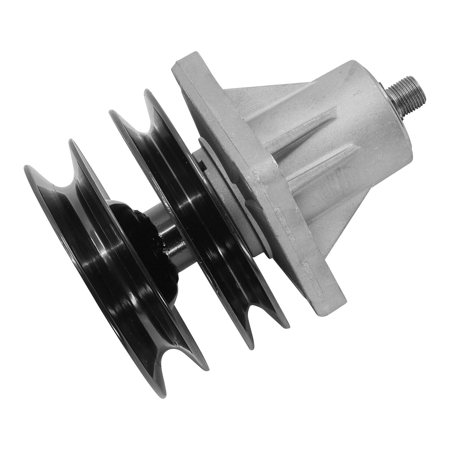 Caltric Spindle Assembly with Pulley Bolt Compatible with MTD Compatible with Cub Cadet 918-0241B 918-0431B 285-112