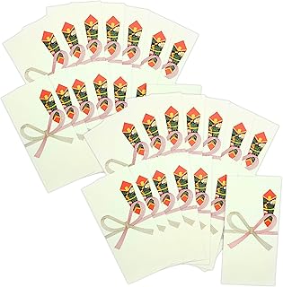 Japanese Gift Money Envelopes 30 Pack, Made in Japan, Self Seal Pochi Bukuro with Mizuhiki Design, Traditional Paper Cash Envelopes for Tips, New Year, Weddings, and Thank You Gifts