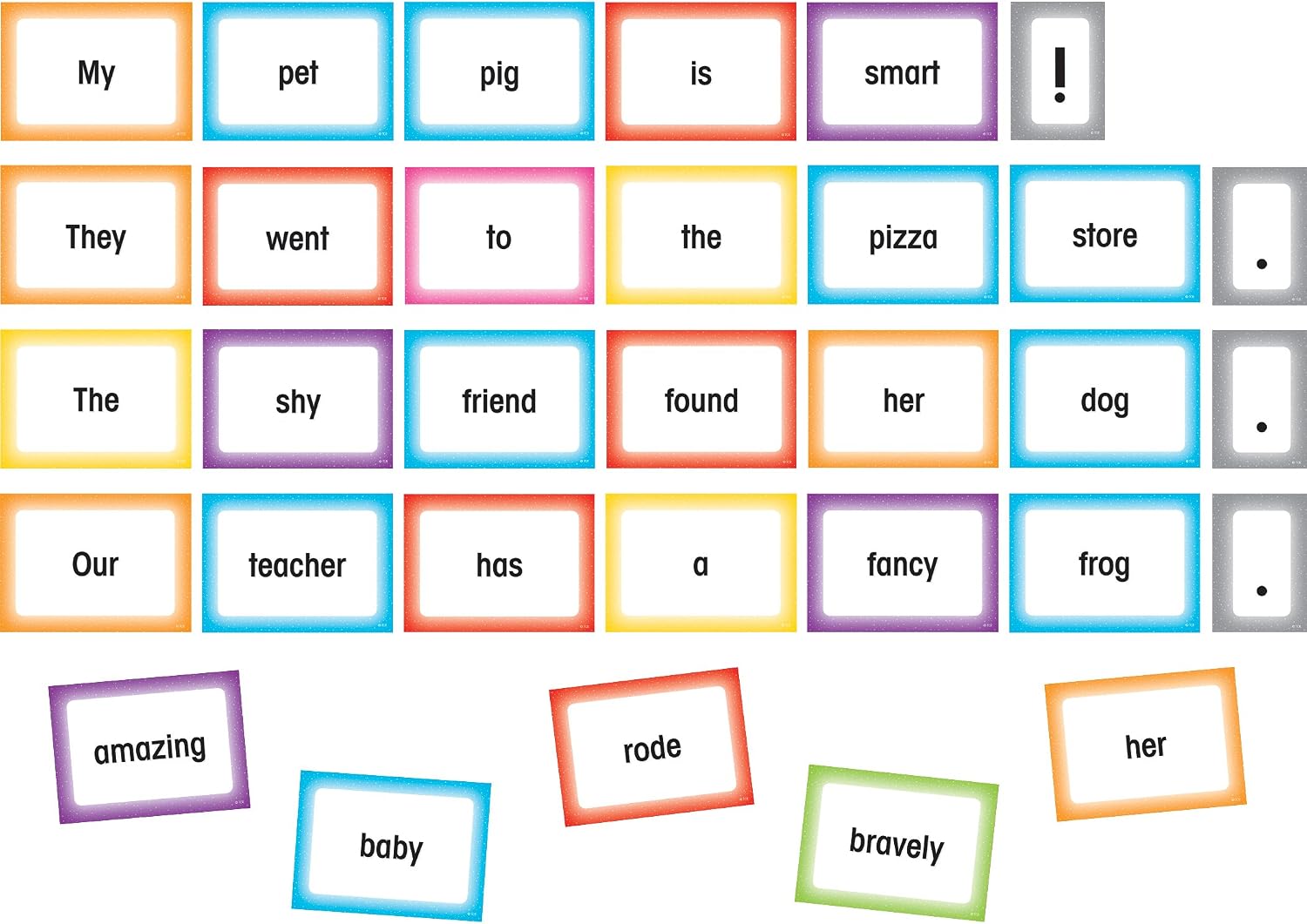 Teacher Created Resources Silly Sentences Pocket Chart Cards (TCR20849)