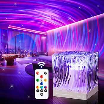 One Fire Northern Lights Projector Light, 18 Colors Northern Lights Lamp, Remote & Timer Night Light Projector Lights for Bedroom,Northern Lights Aurora Projector for Bedroom,Room Decor for Teen Girls