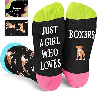 HAPPYPOP Funny Dog Lover Gifts - Husky Chihuahua Socks for Women, Beagle Valentine Gifts