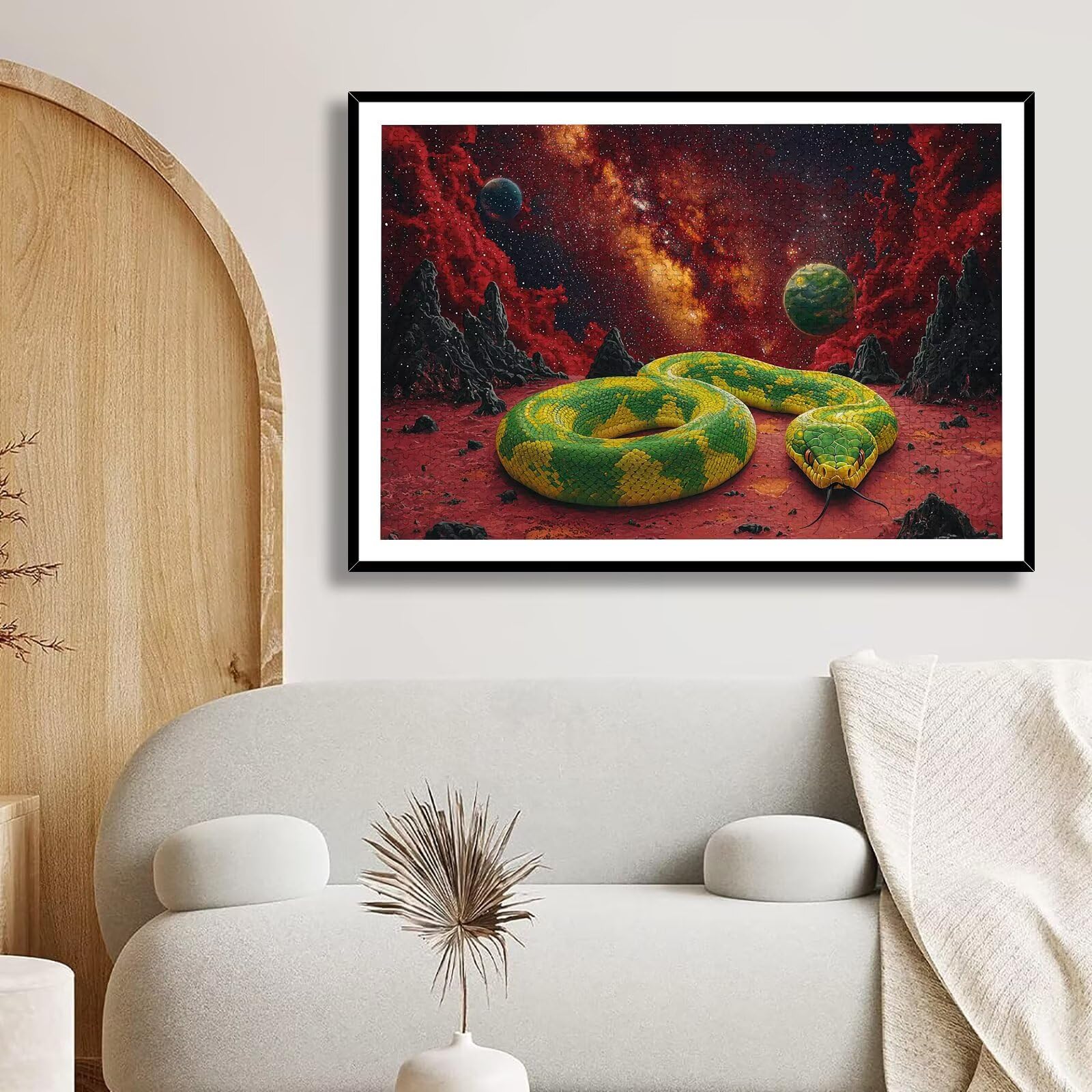 Puzzle 4000 Pezzi Serpente, Puzzle Paesaggio 4000 Pezzi Arte per Adulti e Bambini, Misura: 141.5x87.5 cm, Puzzles Legno per Adulti con Squisita Scatola di Imballaggio, Regalo Donna, Regalo Uomo, -9099
