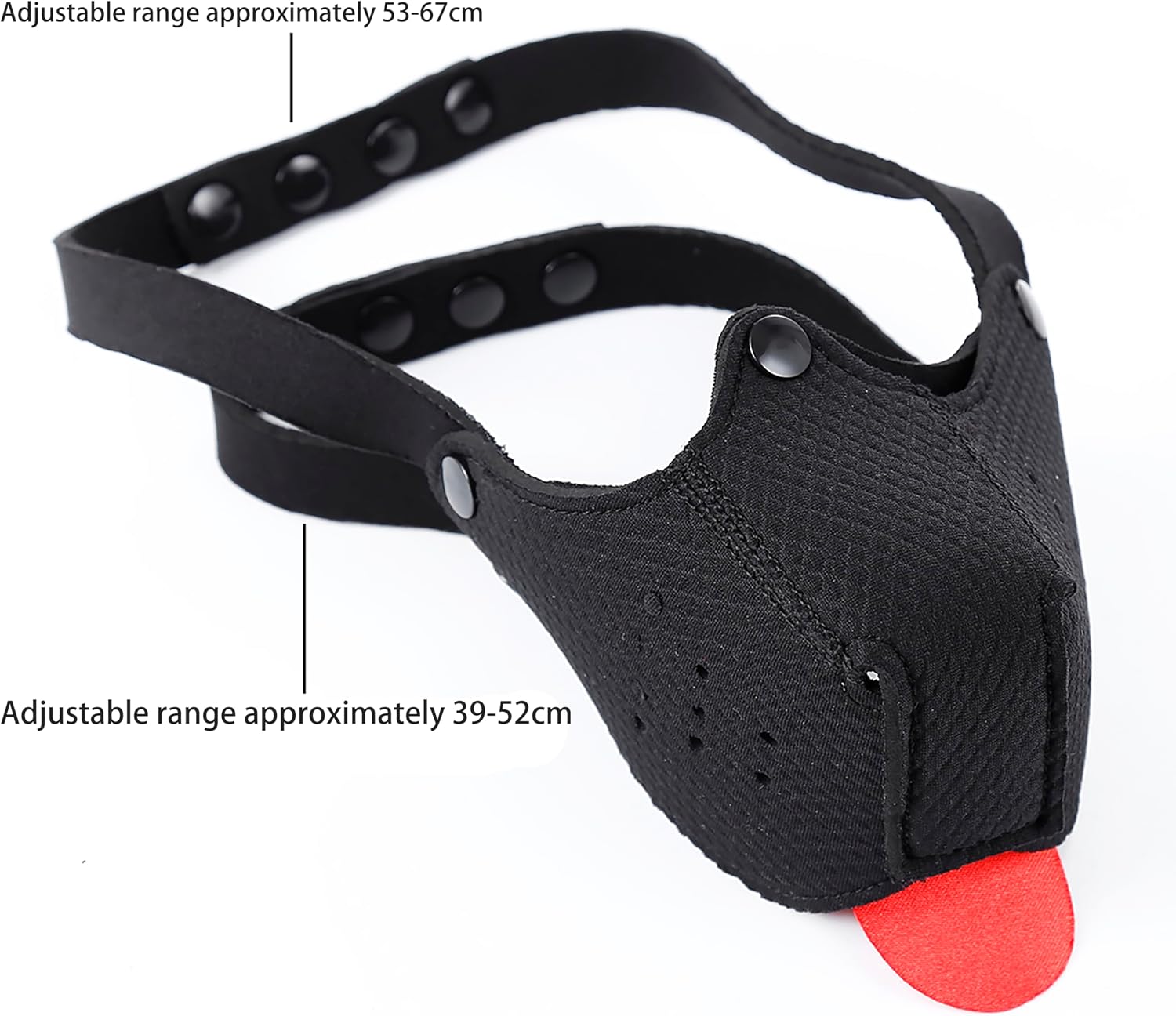 Puppy Hood Mask with Removable Tongue - Dog Hood Mask - Unisex, All Ages - Perfect for Halloween, Carnival, Parties