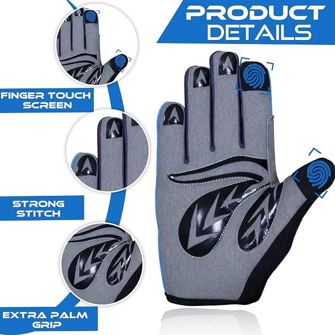 Guantes de ciclismo para niños talla L 10-12 años miniatura 4