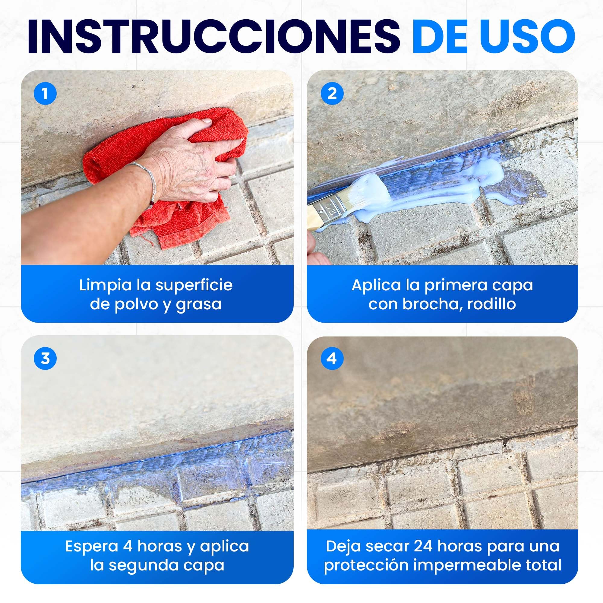 Impermeabilizante Transparente 5 KG | Sellador Impermeable Transparente de Alto Rendimiento | Perfecto para Terrazas, Techos, Exteriores, Interiores, Cocinas
