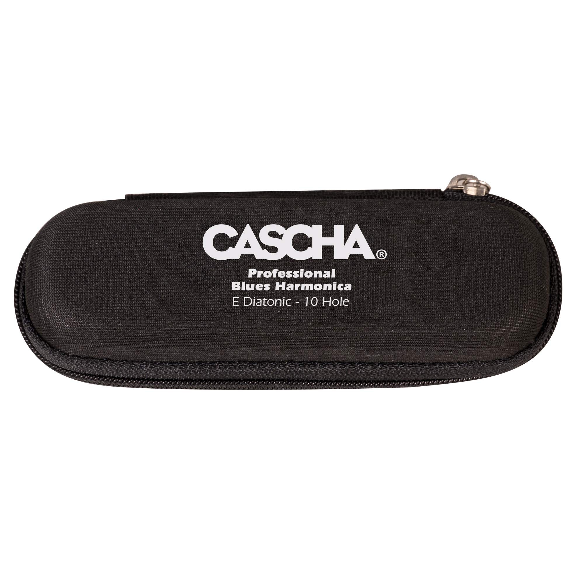 CASCHA Harmonica en mi majeur Débutant & Avancé, Harmonica diatonique 10 trous de haute qualité, son excellent, Rangement & entretien idéals avec étui & chiffon de soin Harmonica Blues