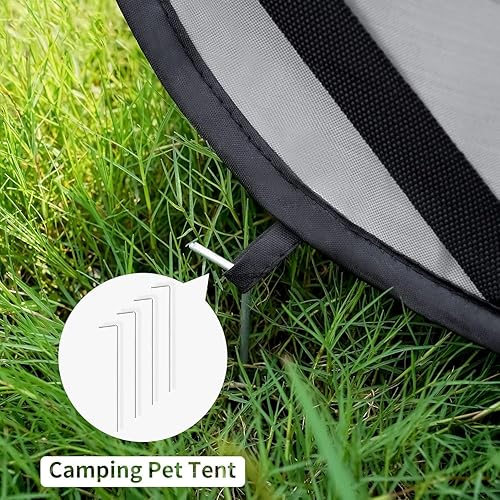 Miniatura 4 de Perrera plegable para perros grandes de 36 pulgadas, jaula portátil impermeable para perros, jaula emergente para interioresexteriores para mascotas