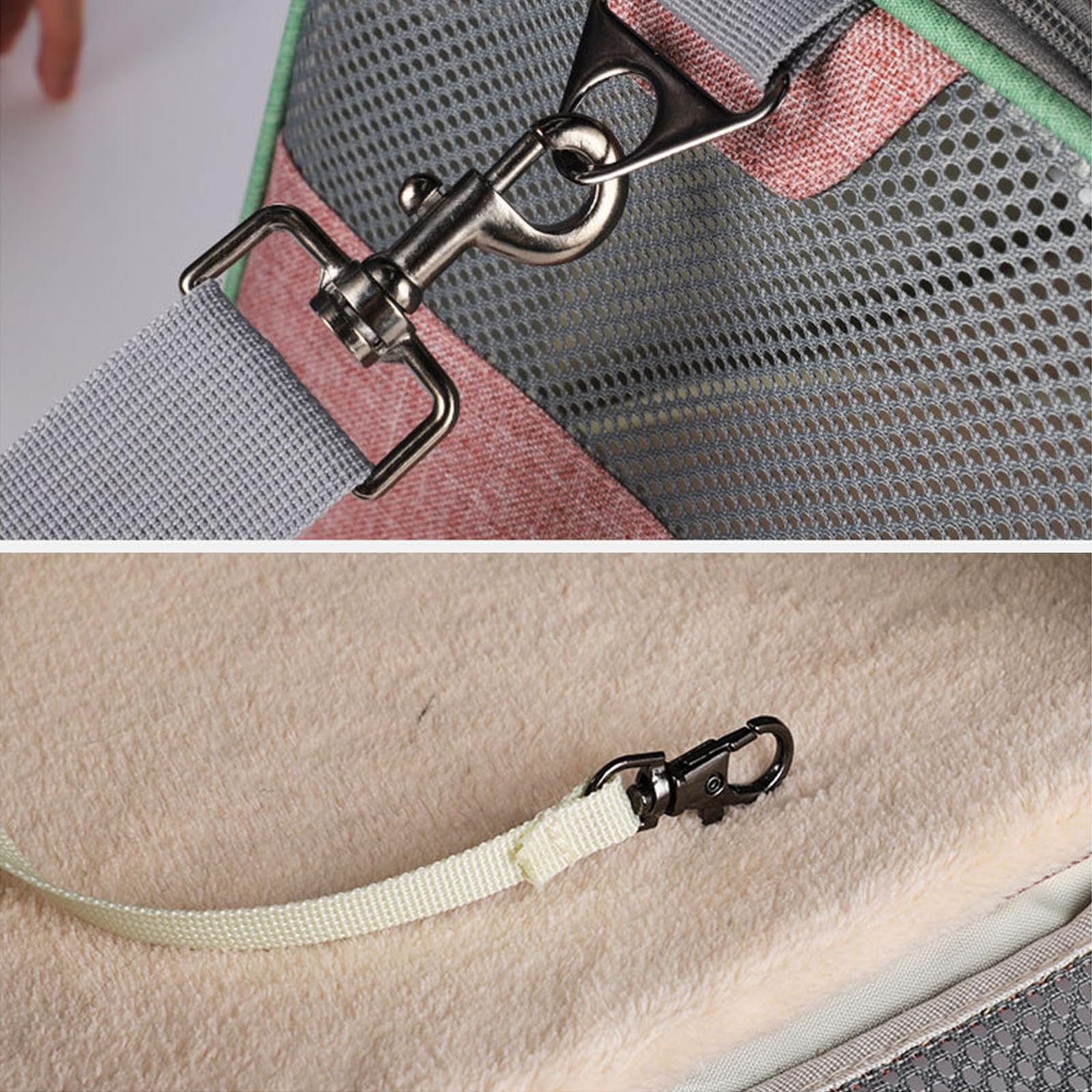 Transportín para gatos medianos y pequeños de menos de 16 libras, transportador portátil de lados suaves para mascotas para viajar, transportador plegable para perros pequeños aprobado por aerolínea