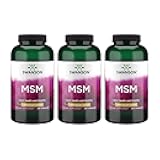 Swanson MSM - Essential Minerals Promoting Mobility & Joint Health Support - Helps to Maintain Connective Tissue Health Including Cartilage, Collagen, & Hair - (240 Capsules, 1000mg Each) 3 Pack
