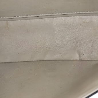 Pre-Loved VLogo Loco Flap Shoulder Bag Leather Medium, Neutral