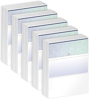 DocuGard Blue/Green Prismatic Top Check, 8.5 x 11 Inches, 24 lb, 2500 Checks (04533C)