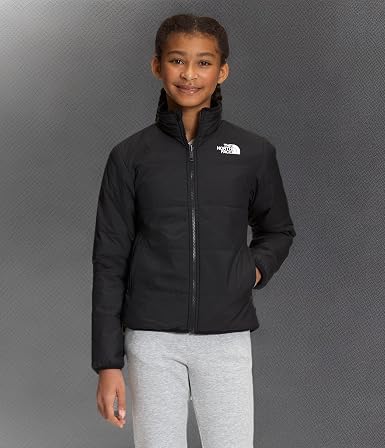 THE NORTH FACE Kız Çocuk Tersinir Mossbud Swirl Ceket - TNF Siyah