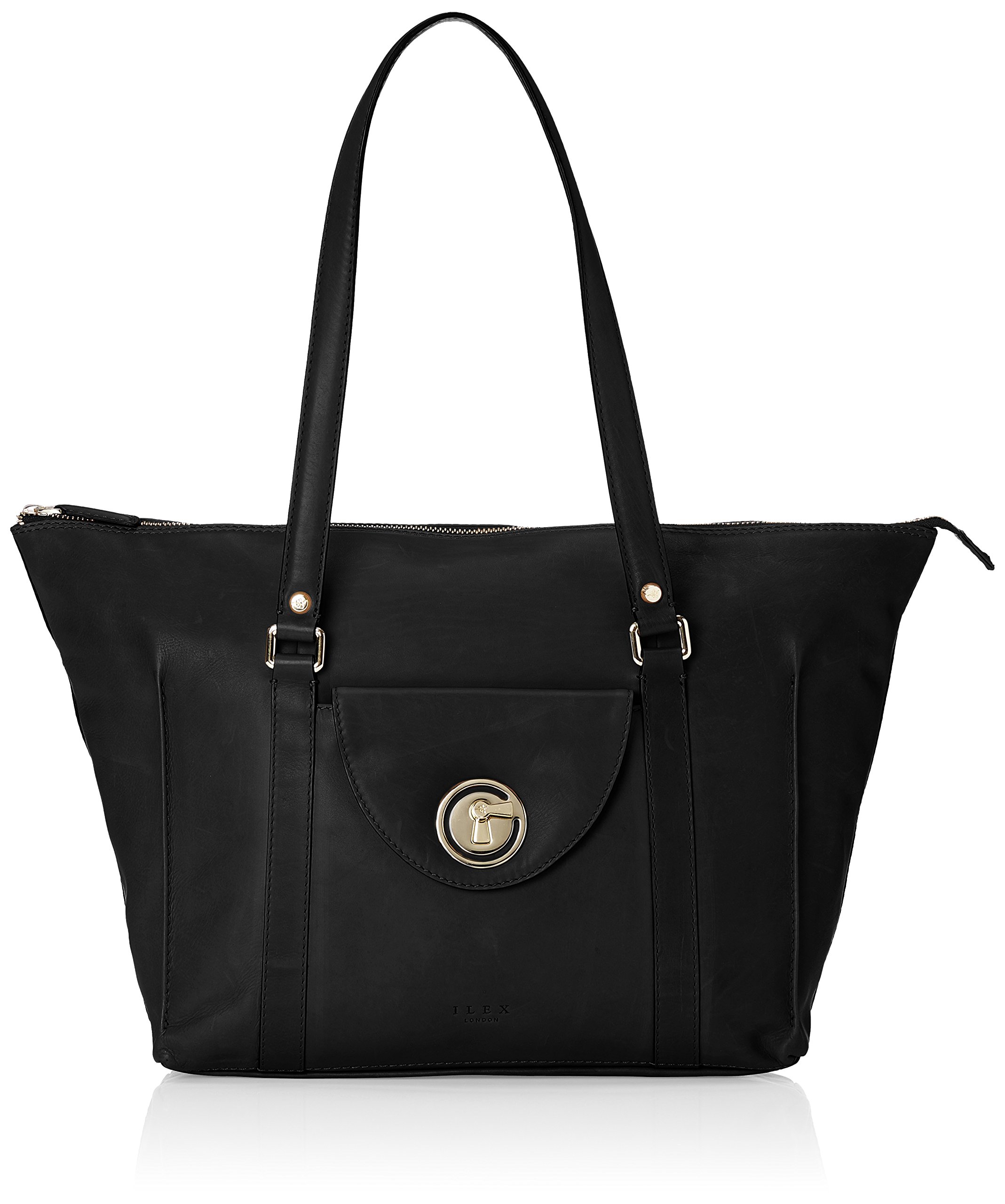 Ilex London (6647Black) Women's Shoulder Bag -Black
