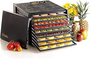 Excalibur 3926TB 9-Tray Electric Food Dehydrator with Temperature Settings and 26-hour Timer Automatic Shut Off for Faster and Efficient Drying Includes Guide to Dehydration Made in USA, 9-Tray, Black - coolthings.us