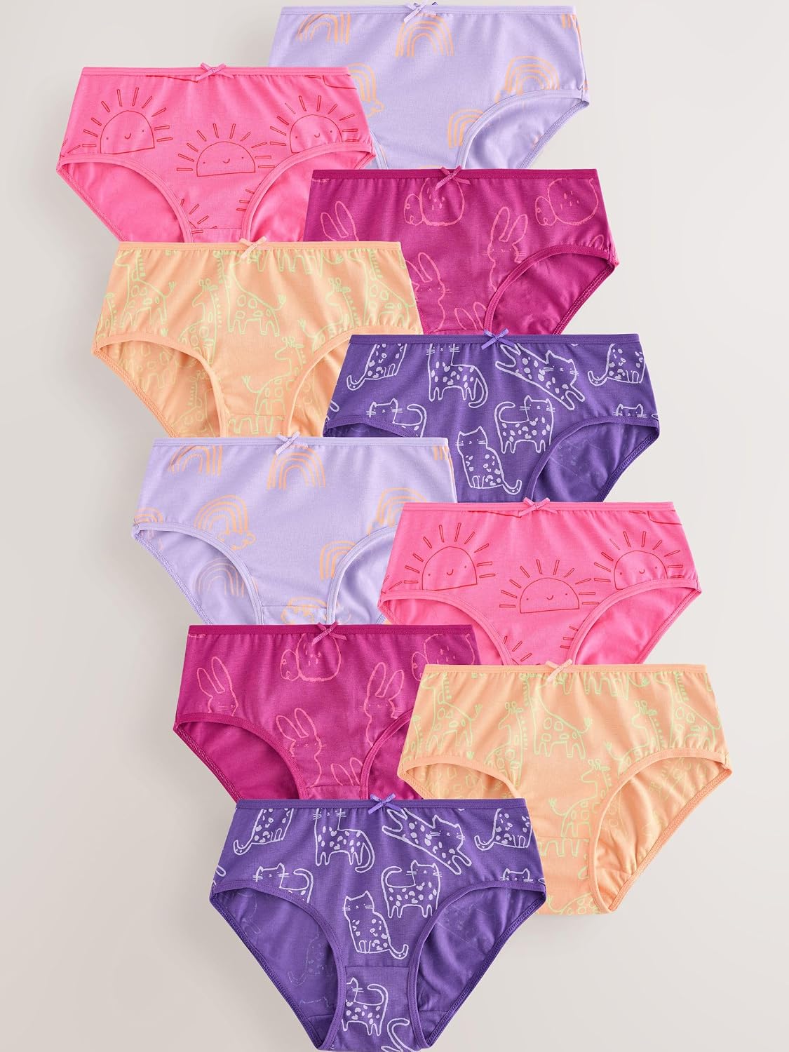 NEXT Girls Briefs 10 Pack
