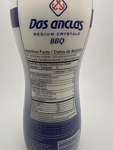 Miniatura 5 de Dos Anclas Sal Parrillera - Paquete de 3, sal de roca para asar a la parrilla y barbacoa, sal refinada de grano medio para carne y mariscos,