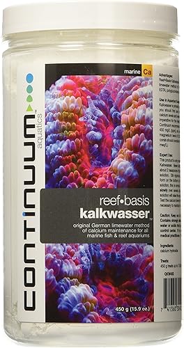Miniatura 4 de Continuum Aquatics Reef Basis Kalkwasser - Polvo de mantenimiento de calcio para peces marinos y acuarios de agua salada de arrecifes, 3.53 oz