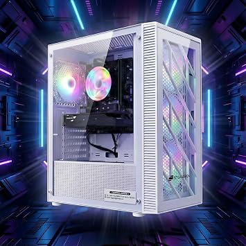 STGAubron Gaming PC Computer Desktop, GeForce GTX 1660 Super 6G, Intel Core i7 8th Gen up to 4.1GHz, 16G DDR4, 1T SSD, WiFi 6 & BT 5.2, RGB Fan x4, Windows 11 Home