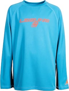 Boys Long Sleeve Loose Fit Rashguard Swimwear - Kids Swim Sun Tee Shirt, UPF 50+