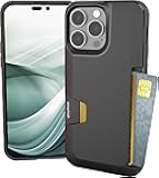 Smartish® iPhone 14 Pro Max Wallet Case - Wallet Slayer Vol. 1 [Slim + Protective] Credit Card Holder - Drop Tested Hidden Credit Card Slot Cover for Apple iPhone 14 Pro Max - Black Tie Affair