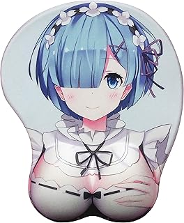 マウスパッド Re:ゼロから始める異世界生活 レム おっぱい 3D立体　おしゃれ　萌え (マウスバッド)