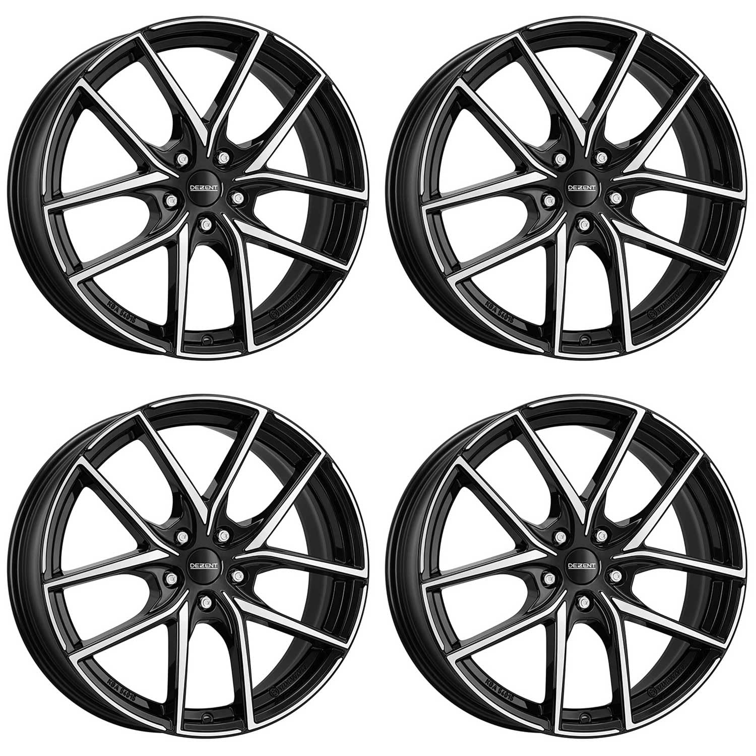 4x Dezent cerchi in alluminio TO dark 7.0Jx17 ET45 5x112