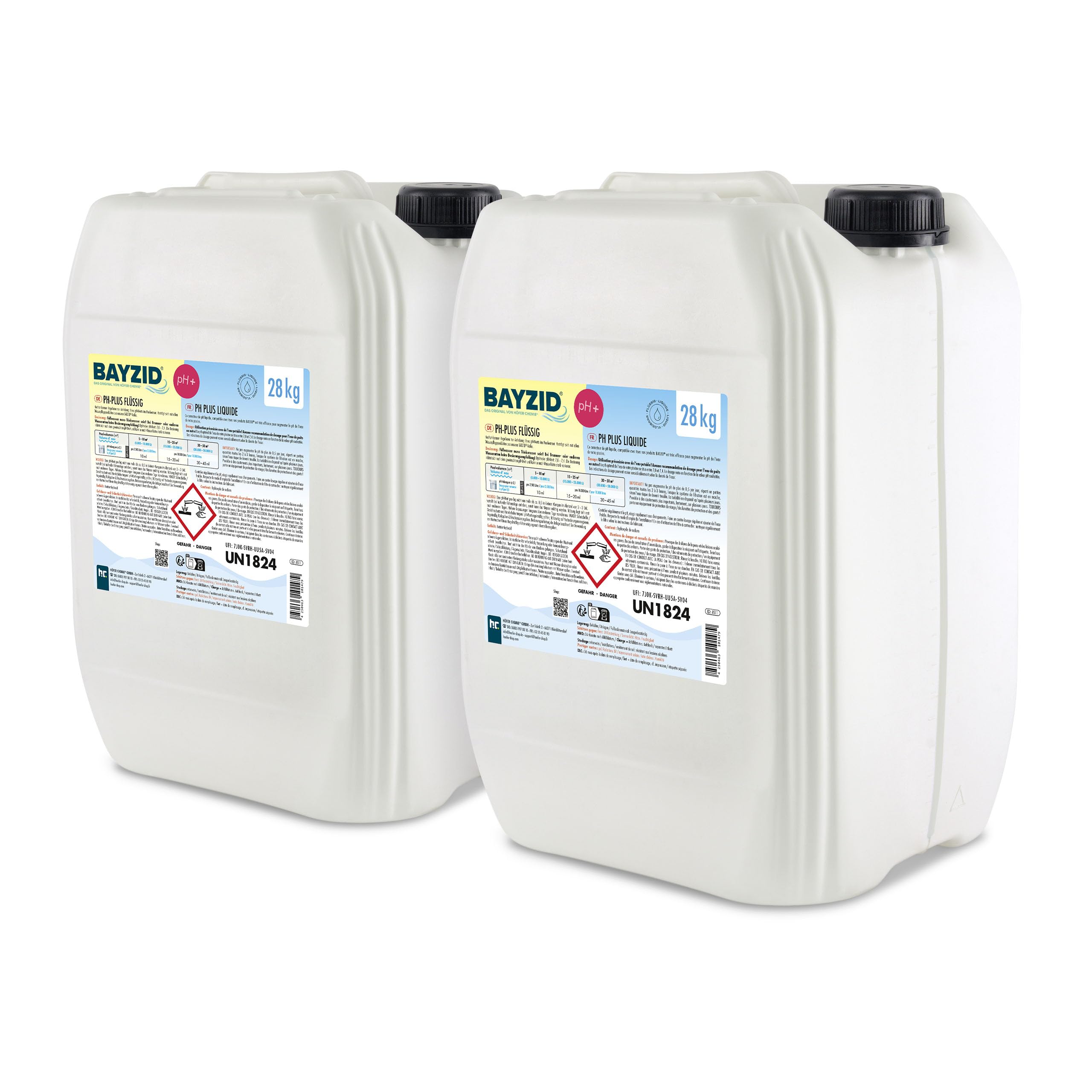Höfer Chemie AYZID pH Plus Liquide - Augmenteur de pH pour Piscine - Bidon