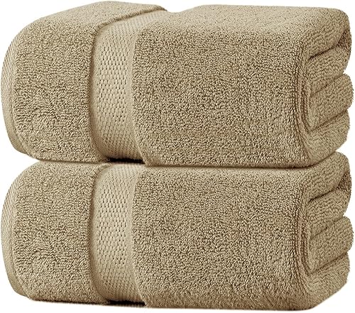 Vista 48 de Oakias Juego de toallas prémium de 6 piezas, 21.16 oz/m², 2 toallas de baño, 2 toallas de mano/pelo y 2 toallas pequeñas, 100% algodón hilado