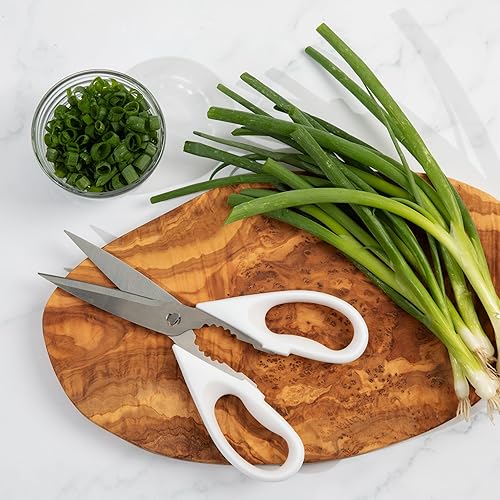 Miniatura 8 de Yatoshi - Juego de cuchillos de 15 piezas, color blanco, juego de cuchillos de cocina profesionales, acero inoxidable ultra afilado de alto carbono