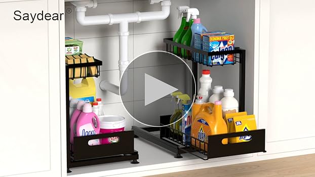 Drawer - irosan Amazon.com: Under Sink Organizer Storage 2-Tier Premium