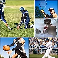 Vista 9 de COOLOMG Basketball Compression Arm Sleeves for Baseball Football Volleyball Sports Youth Kids Adult