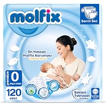 Molfix Premature 0 Size Diapers 120 Pieces