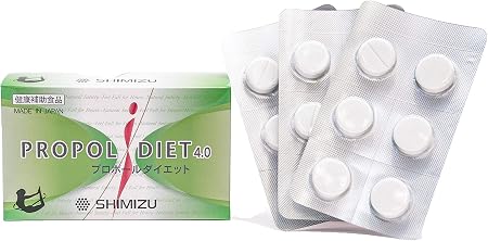 Amazon Propol Diet Tablets プロポールダイエット タブレット60g 1gx6粒x10シート 清水化学株式会社 食物繊維