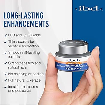 Amazon.com : IBD LED/UV Gels Builder Gel Clear, 0.5 oz : Nail