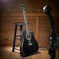 Vista 2 de Ashthorpe - Paquete de guitarra electroacústica estándar con diseño delgado con corte - de madera Tonewood de primera calidad