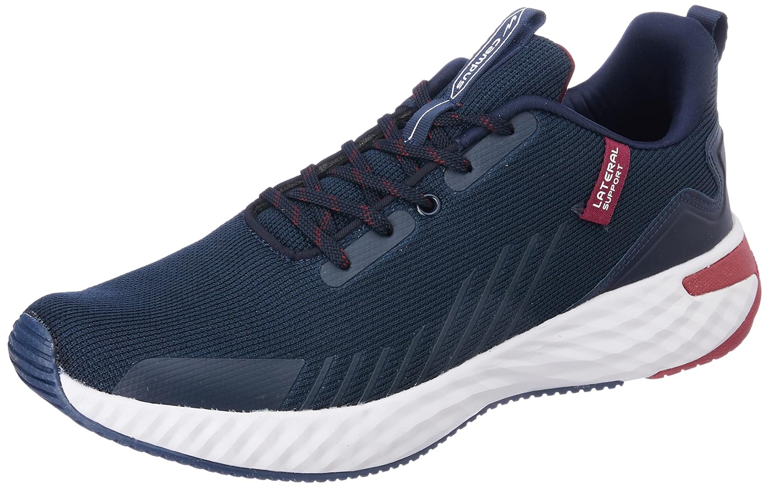 Campus Simba PRO Men’s Sports, Walking, Gym, Running Shoes for Men | Casual Shoes for Men with Comfortable Memory Tech Insole, Knitted Mesh Upper, and Lace-Up Closure